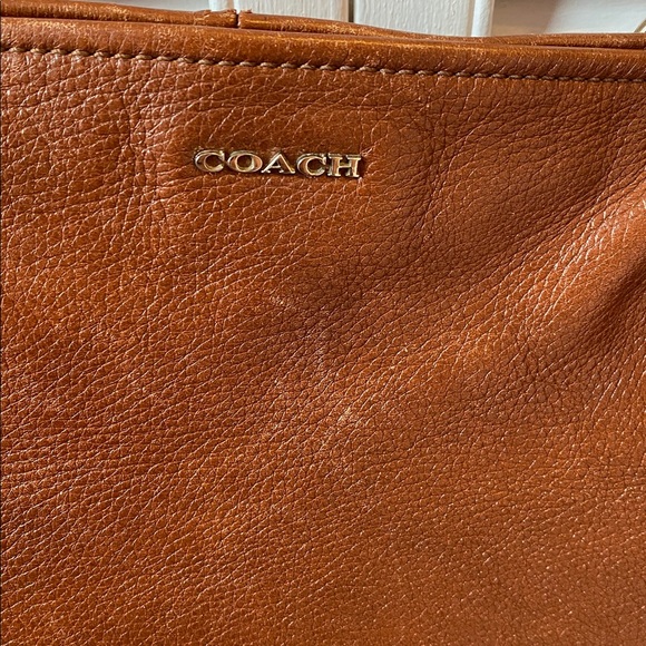 Coach Tan Leather Tote Bag - Picture 4 of 13
